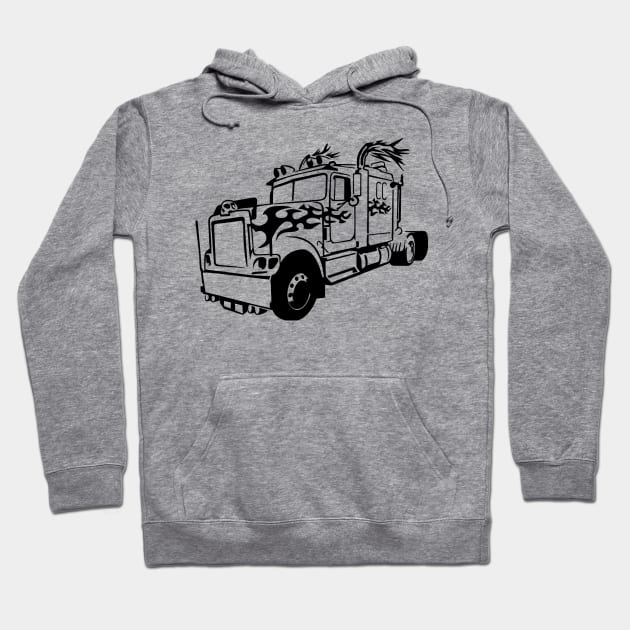 eighteen wheeling Hoodie by baikteman